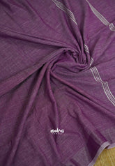 Nayanthara linen purple - Madras Sarees
